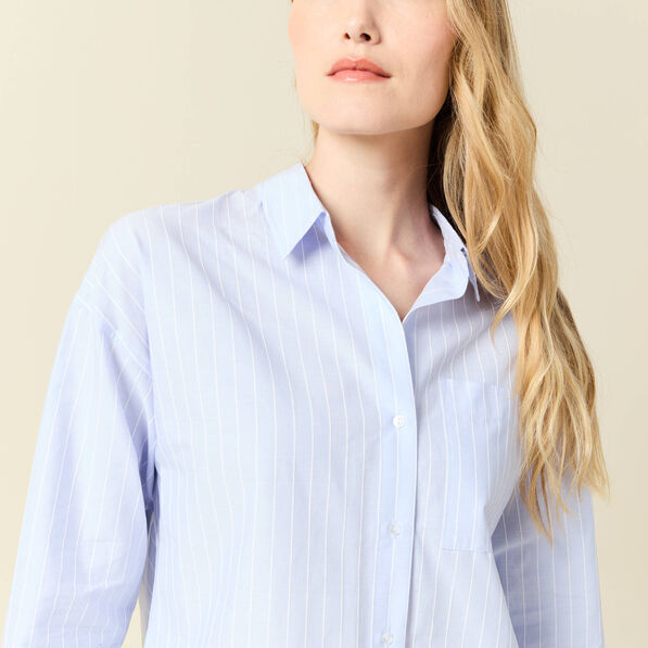 chemise manches longues bleu pastel femme Chemise manches longues bleu pastel femme
