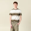 T-shirt manches courtes vert kaki homme