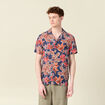 Chemise manches courtes bleu marine homme