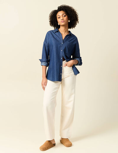 Chemise en jean denim used femme
