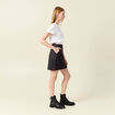 Jupe droite noir femme