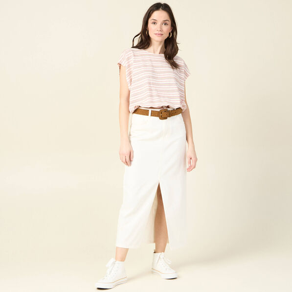 T-shirt manches courtes multicolore femme