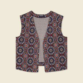 Gilet éco-responsable bleu marine femme