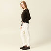 Veste manches longues terracotta femme