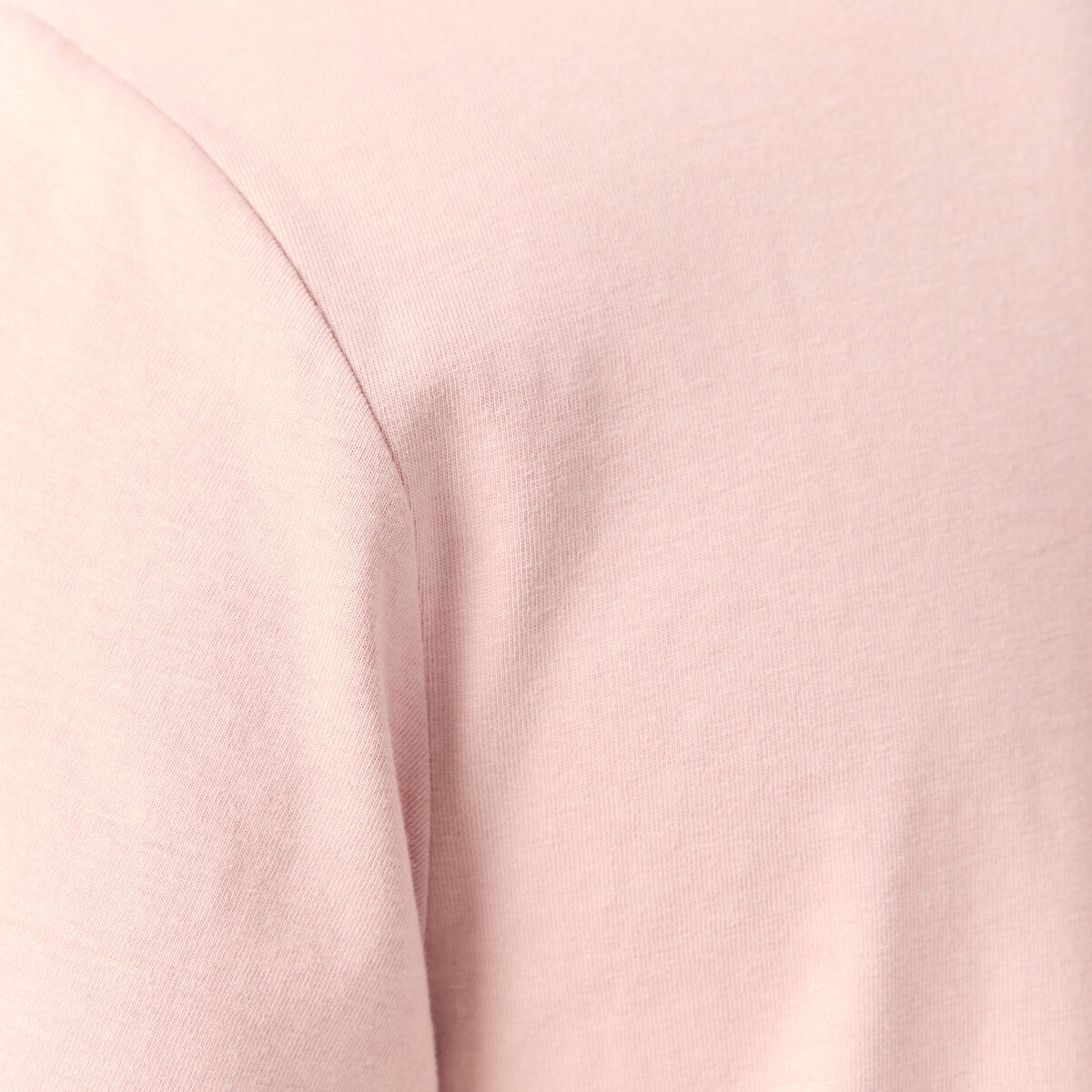 T-shirt en coton manches courtes rose pastel homme