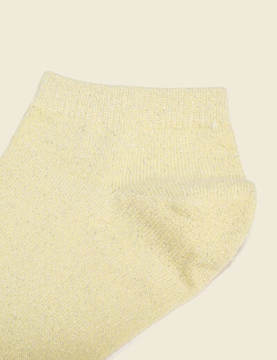 Chaussettes jaune clair femme