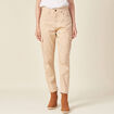 Pantalon cargo beige femme