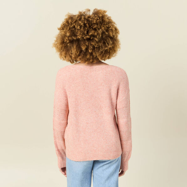 pull manches longues rose saumon femme Pull manches longues rose saumon femme