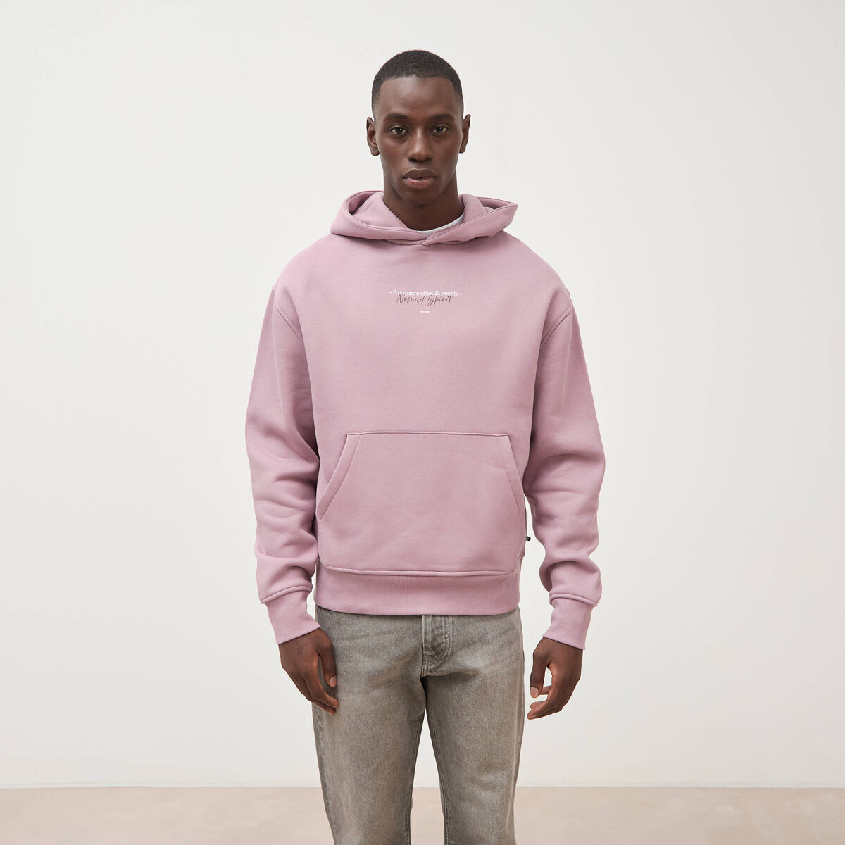 Sweat ample &agrave; capuche manches longues parme homme