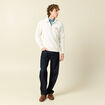 Chemise en coton manches longues denim bleach homme