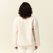 Blouson bouclette creme femme