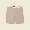 Bermuda droit chino ceinture sable homme
