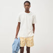 T-shirt manches courtes ecru homme