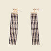 Boucles d'oreilles pendantes noir femme