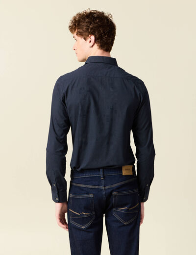 Chemise bleu marine homme