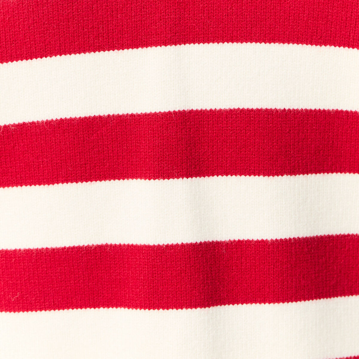 Pull manches longues col polo ecru femme