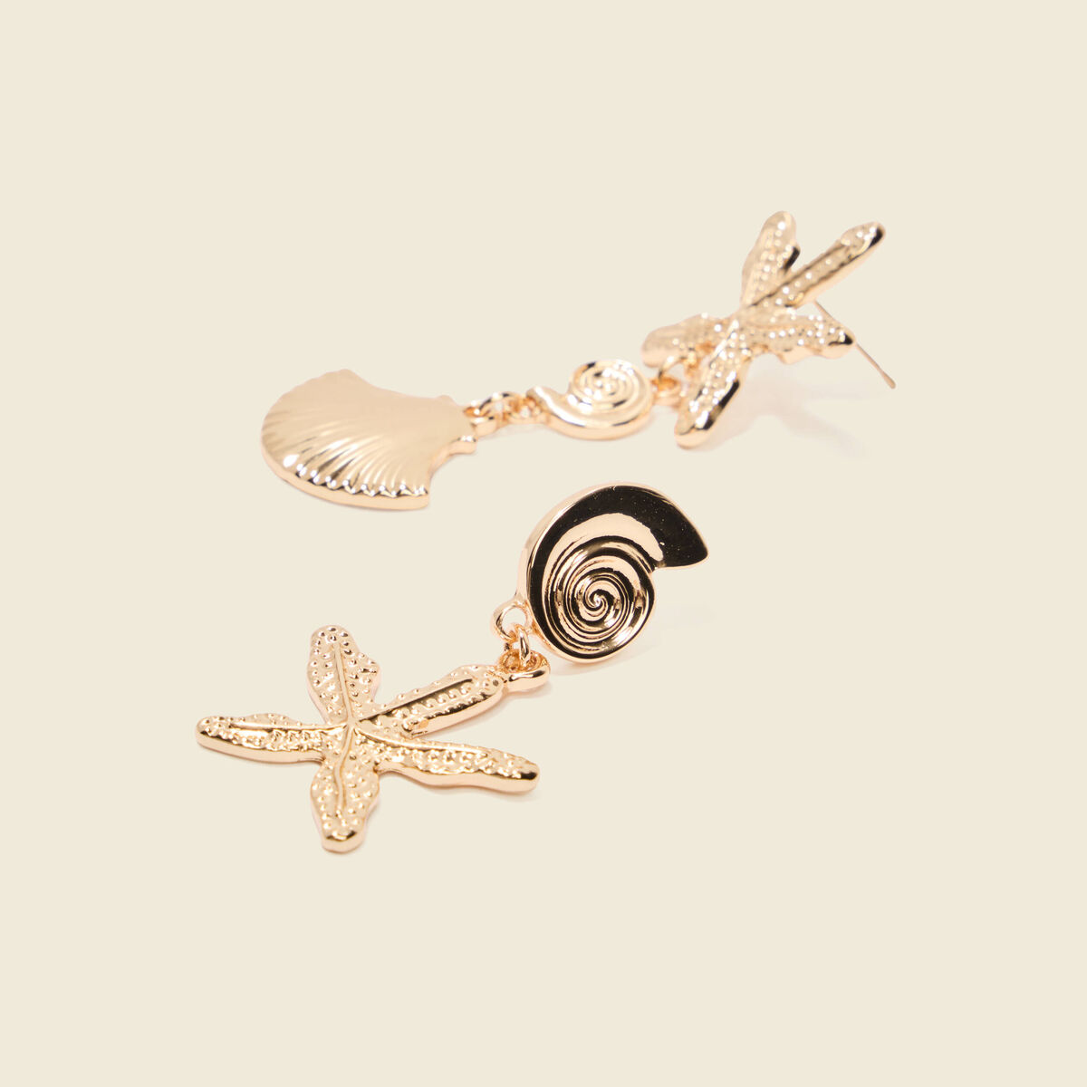 Boucles d'oreilles couleur or femme