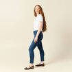 Jeans slim taille haute 7/8ème denim stone femme