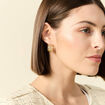 Boucles d'oreilles clous couleur or femme