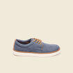 Tennis plates à lacets bleu foncé homme