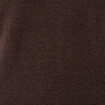 Pull droit col v manches longues marron femme