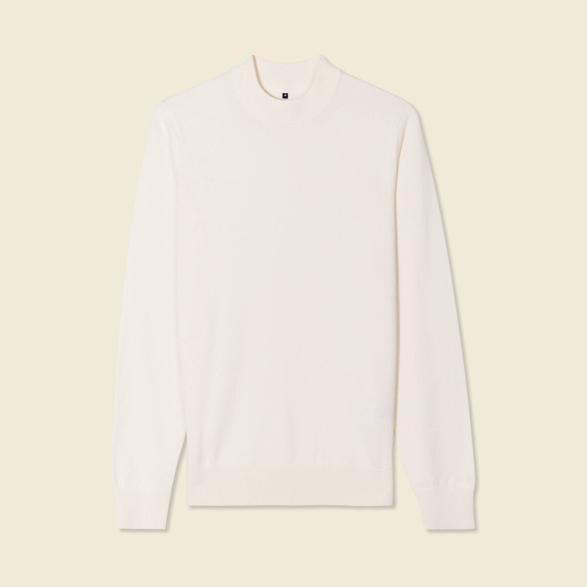 Pull manches longues ecru homme