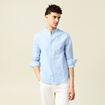 Chemise manches longues bleu ciel homme