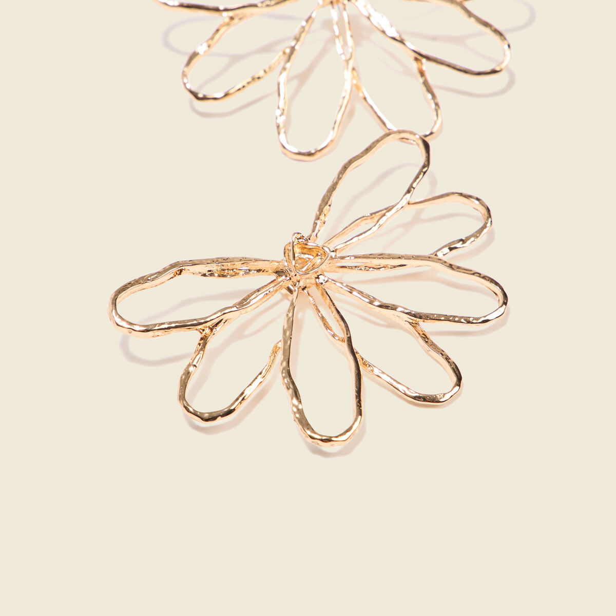 Boucles d'oreilles clous couleur or femme