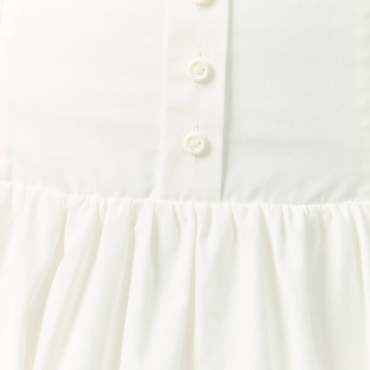 Jupe longue &eacute;vas&eacute;e en coton ecru femme