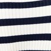 Robe tricot longue ajust&eacute;e bleu marine femme
