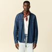 Chemise manches longues jean denim brut homme