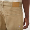 Bermuda en jean coton beige homme
