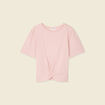 T-shirt éco-responsable rose pastel femme