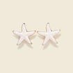 Boucles d'oreilles ecru femme