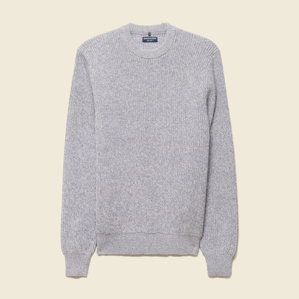 Pull manches longues bleu gris homme