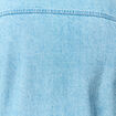 Surchemise en jeans coton coupe droite denim bleach homme