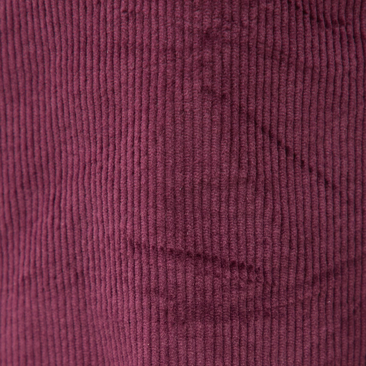 Jupe-short taille haute en velours prune femme