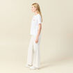 T-shirt manches courtes blanc femme