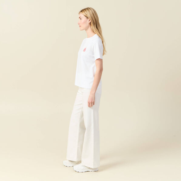 t shirt manches courtes blanc femme T-shirt manches courtes blanc femme