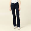 Jeans bootcut 5 poches denim brut femme