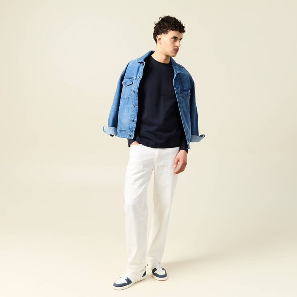 T-shirt manches longues bleu marine homme