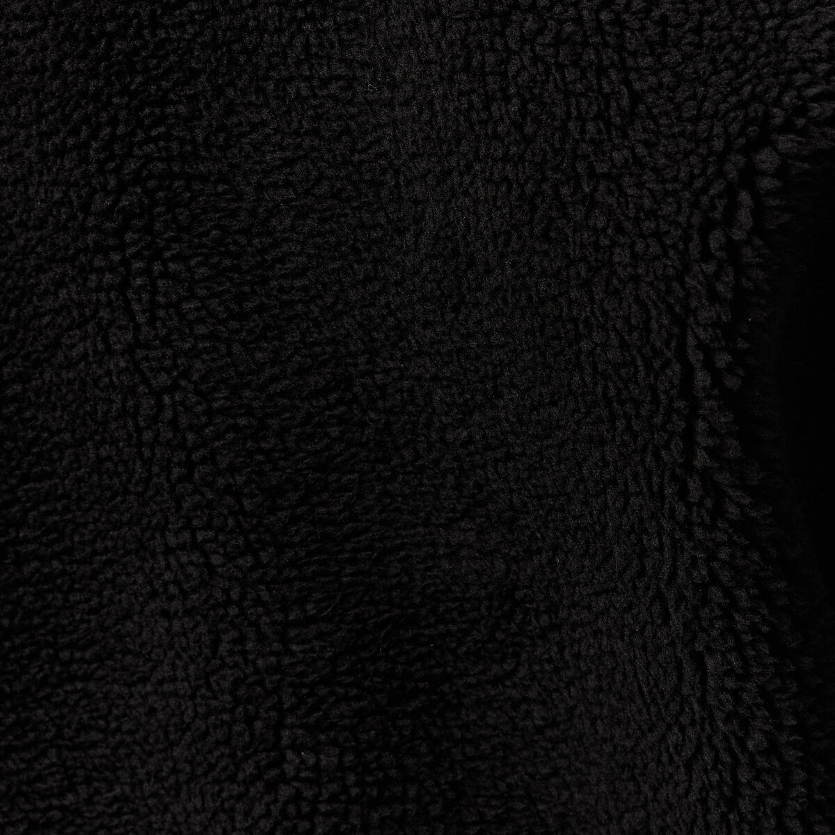 Manteau long laine mouton noir femme