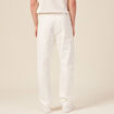 Jeans straight 5 poches denim blanc homme