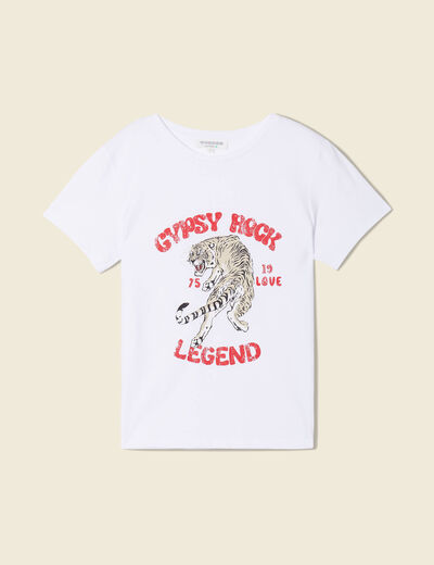 T-shirt éco-responsable blanc femme