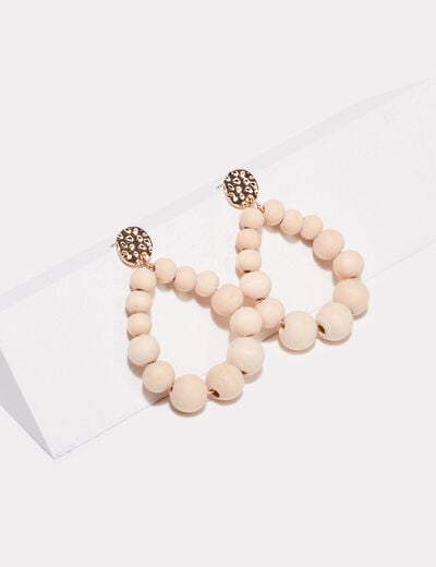 Boucles d'oreilles pendantes sable femme