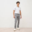 Pantalon chino longueur 32 gris homme