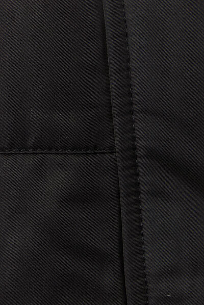 Parka droite à capuche noir femme