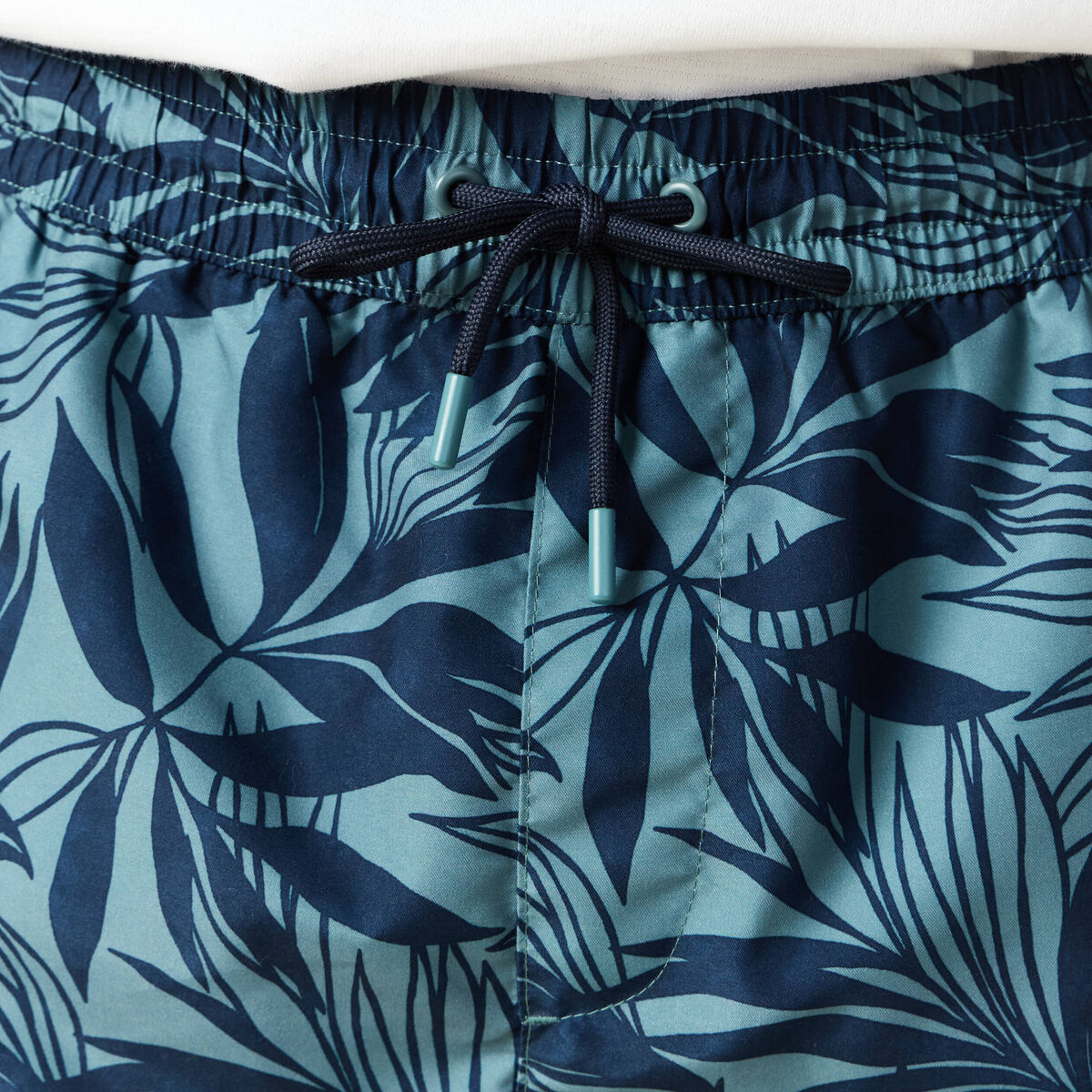 Short de bain vert foncé homme
