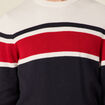 Pull manches longues bleu marine homme
