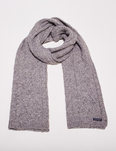 Écharpe gris homme